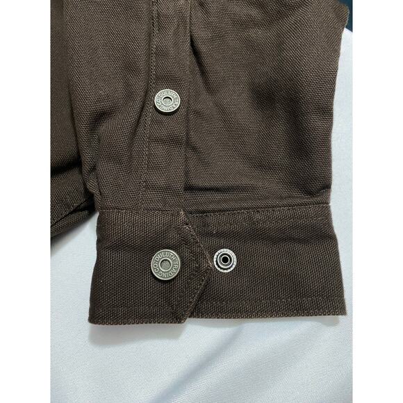 Duluth Trading Co Canvas Coat – Men’s 2XL Tall, Brown Flannel-Lined Workwear - Picture 11 of 12